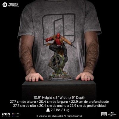 HELLBOY 2 BDS ART SCALE HELLBOY 1/10 STATUA FIGURE IRON STUDIOS