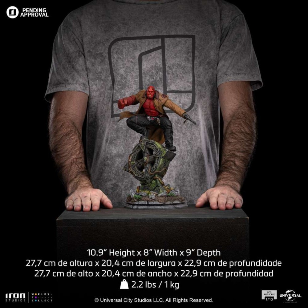 IRON STUDIOS HELLBOY 2 BDS ART SCALE 1/10 STATUE FIGURE