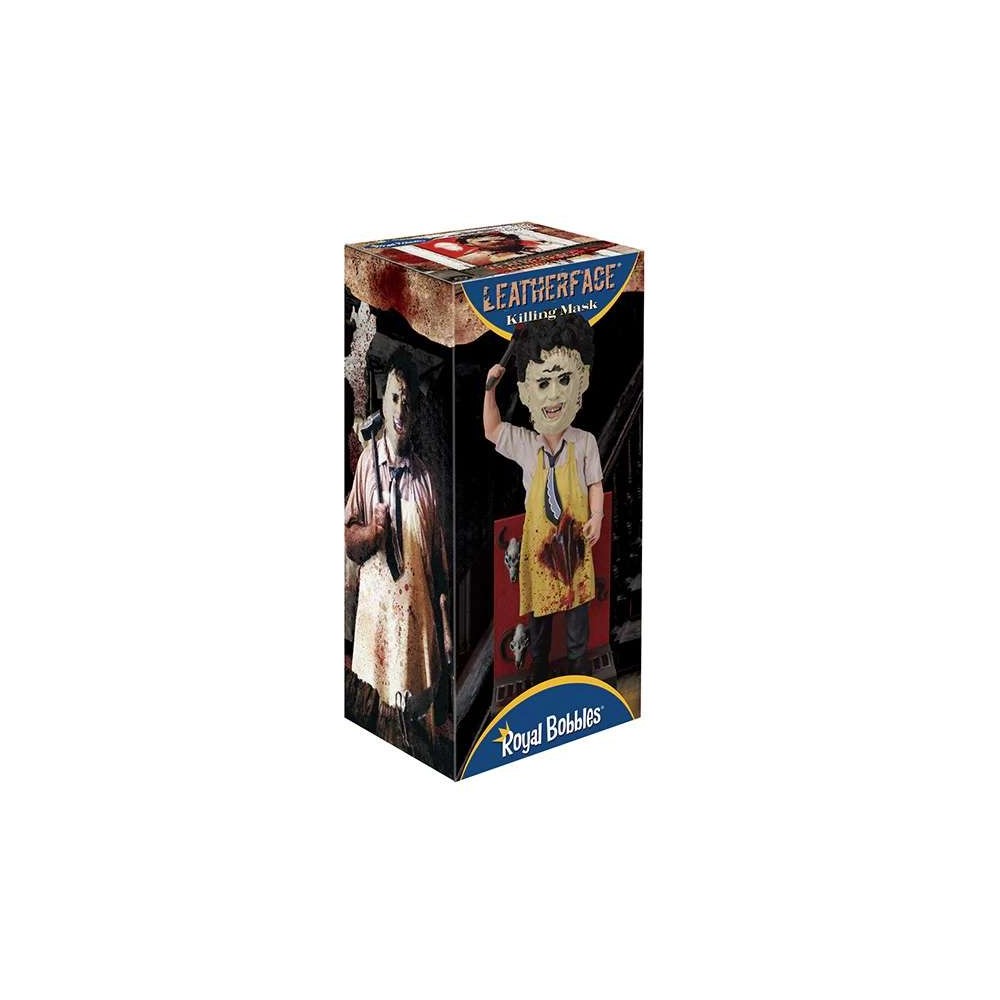 LEATHERFACE KILLING MASK BOBBLE HEAD KNOCKER FIGURE ROYAL BOBBLES
