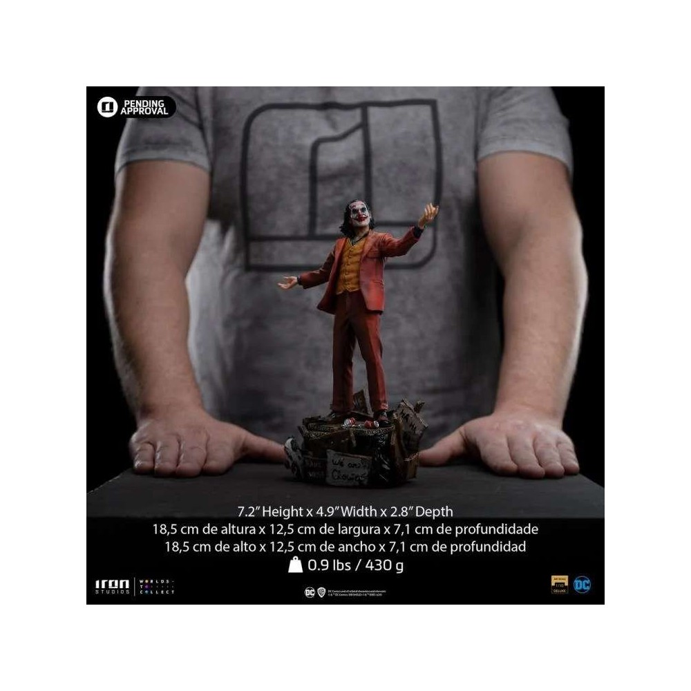 JOKER ARTHUR FLECK ART SCALE 1/10 STATUA FIGURE IRON STUDIOS