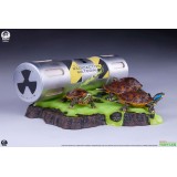 PCS PREMIUM COLLECTIBLES STUDIOS TEENAGE MUTANT NINJA TURTLES ORIGINS LIFE SIZED DIORAMA LED STATUE