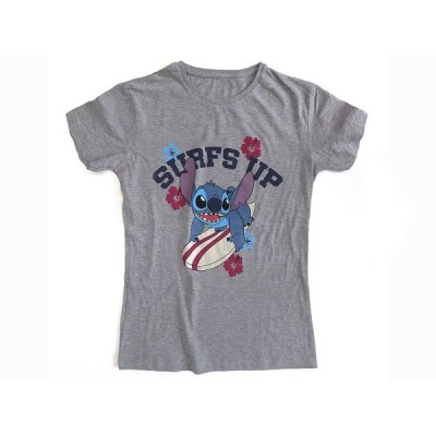 MAGLIA T SHIRT DONNA LILO AND STITCH SURFS UP STITCH
