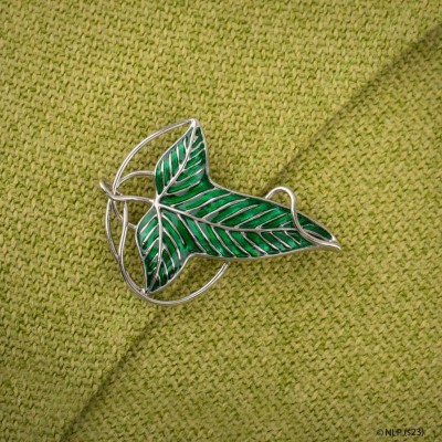 IL SIGNORE DEGLI ANELLI LOREN LEAF PIN BROOCH SPILLA REPLICA CINEREPLICAS