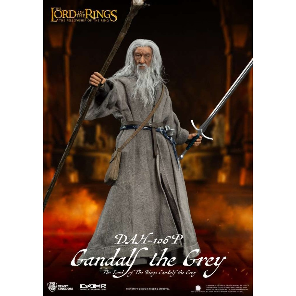 BEAST KINGDOM THE LORD OF THE RINGS DARK GANDALF THE GREY DAH-106 P ACTION FIGURE