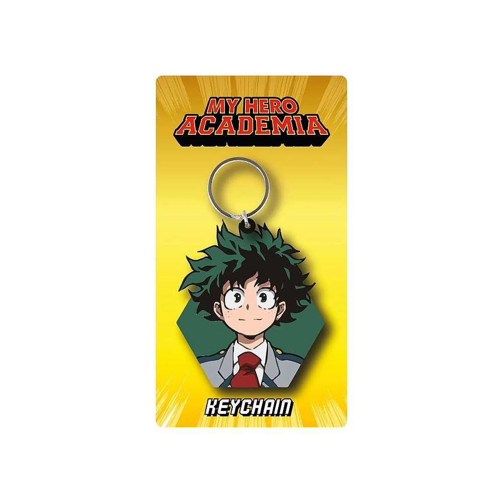 MY HERO ACADEMIA DEKU FACE PORTACHIAVI IN GOMMA PYRAMID INTERNATIONAL