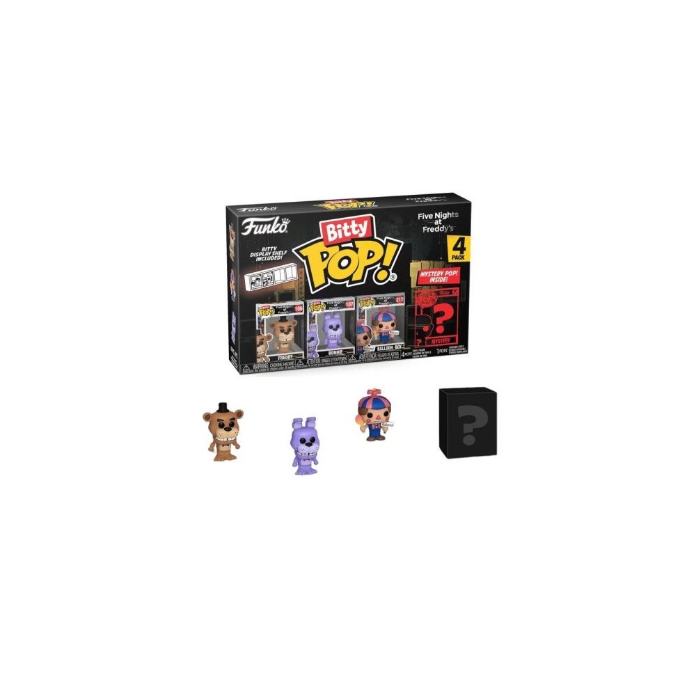 FUNKO BITTY POP! FIVE NIGHTS AT FREDDY'S 4 PACK FREDDY VINYL MINI FIGURE FUNKO