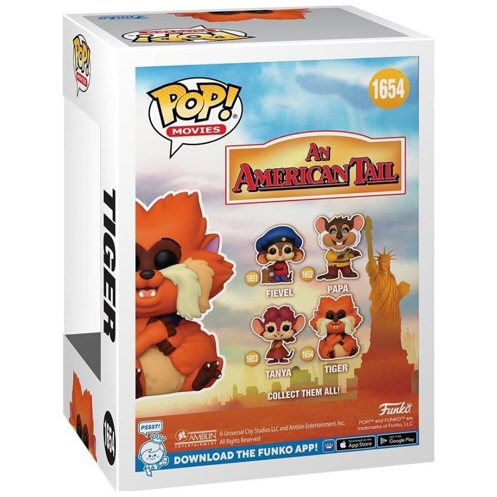 FUNKO FUNKO POP! AN AMERICAN TAIL TIGER BOBBLE HEAD FIGURE