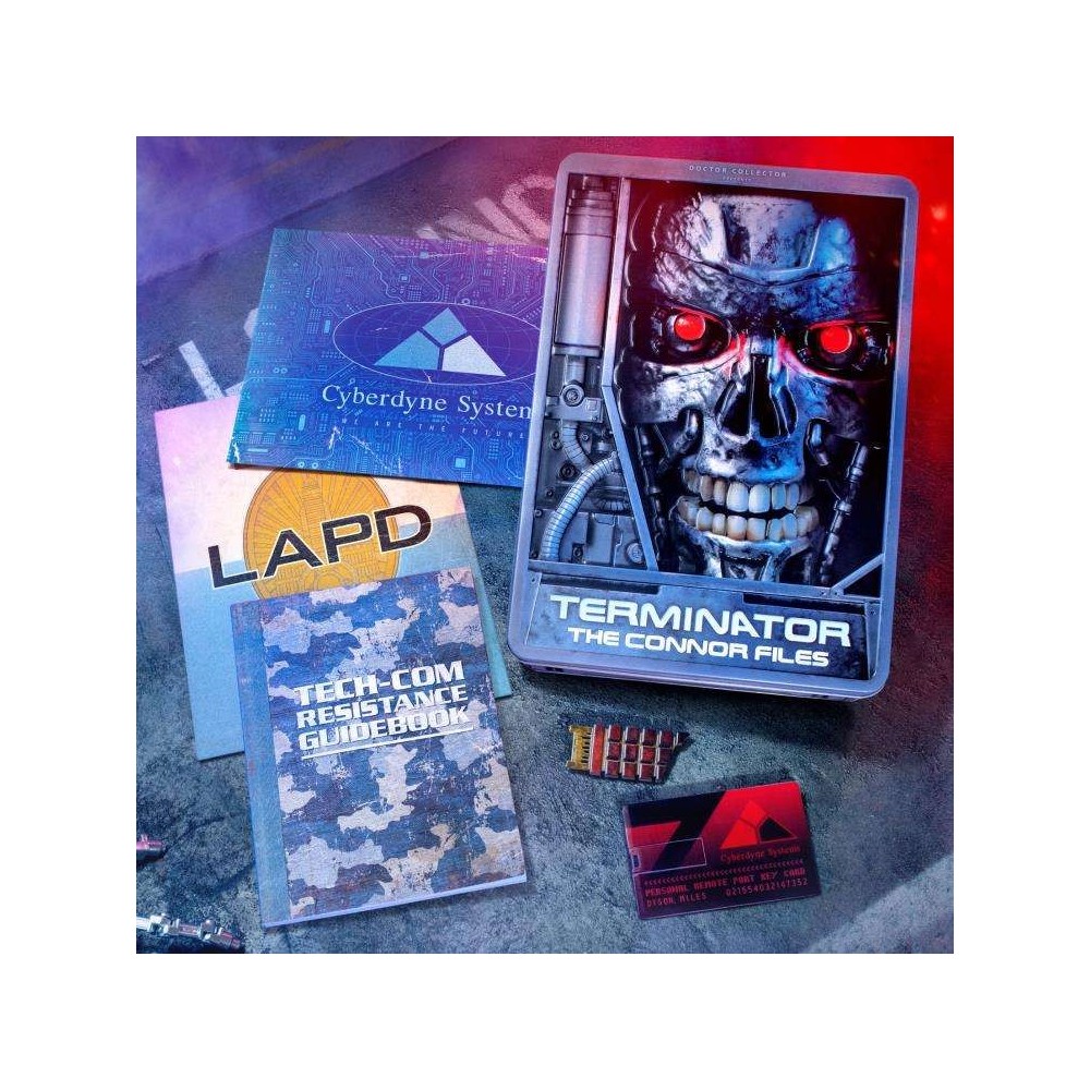 DOCTOR COLLECTOR TERMINATOR THE CONNOR FILES KIT GIFT BOX REPLICA