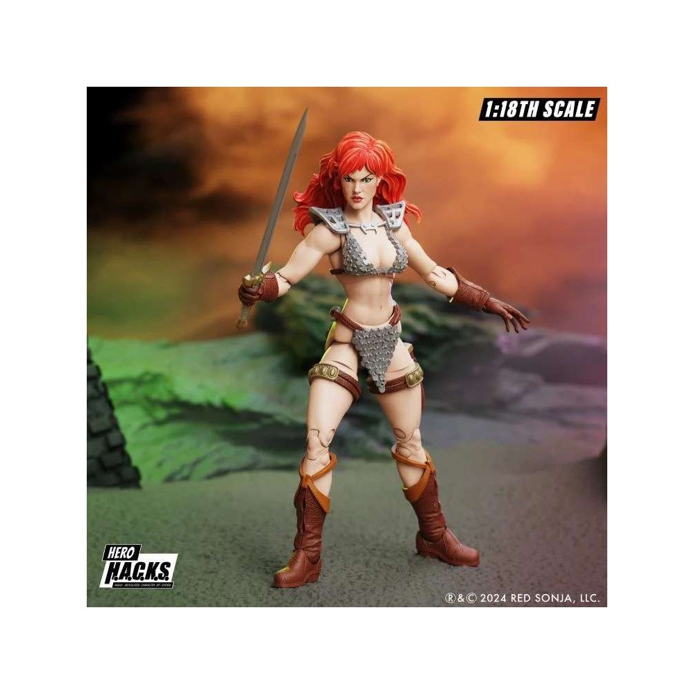 RED SONJA HERO H.A.C.K.S. ACTION FIGURE BOSS FIGHT STUDIO