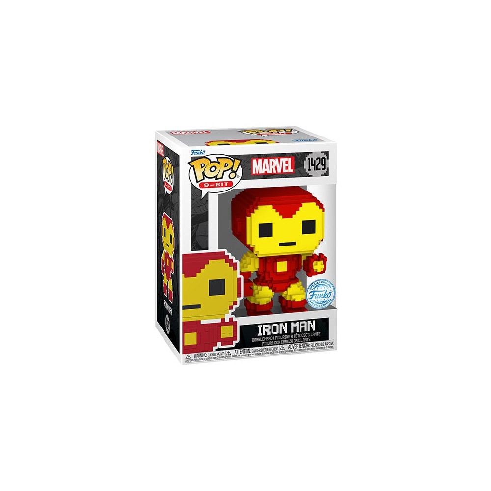 FUNKO FUNKO POP! 8-bit MARVEL IRON MAN BOBBLE HEAD KNOCKER FIGURE