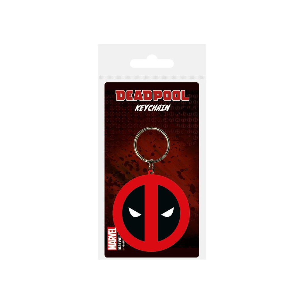 DEADPOOL LOGO PORTACHIAVI IN GOMMA PYRAMID INTERNATIONAL