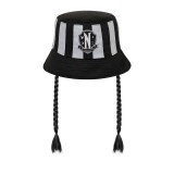 WEDNESDAY NEVERMORE MERCOLEDI ADDAMS CAPPELLO BIMBO CON TRECCINE KARACTERMANIA