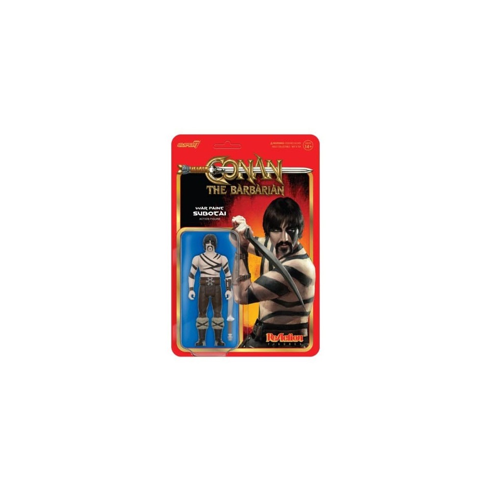 CONAN THE BARBARIAN WAR PAINT SUBOTAI REACTION ACTION FIGURE SUPER7
