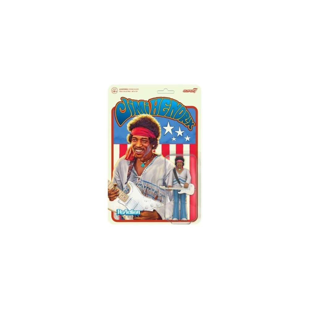 JIMI HENDRIX REACTION ACTION FIGURE SUPER7