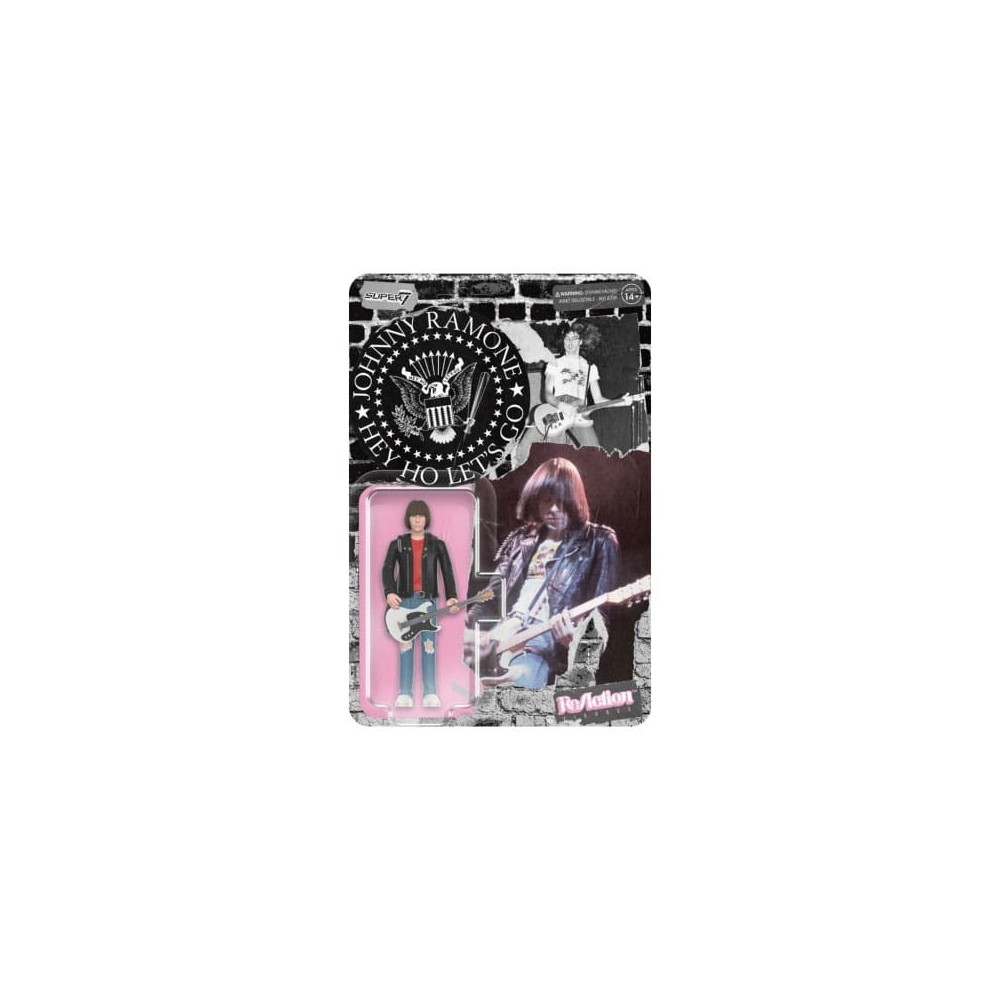 SUPER7 THE RAMONES JOHNNY RAMONE REACTION ACTION FIGURE
