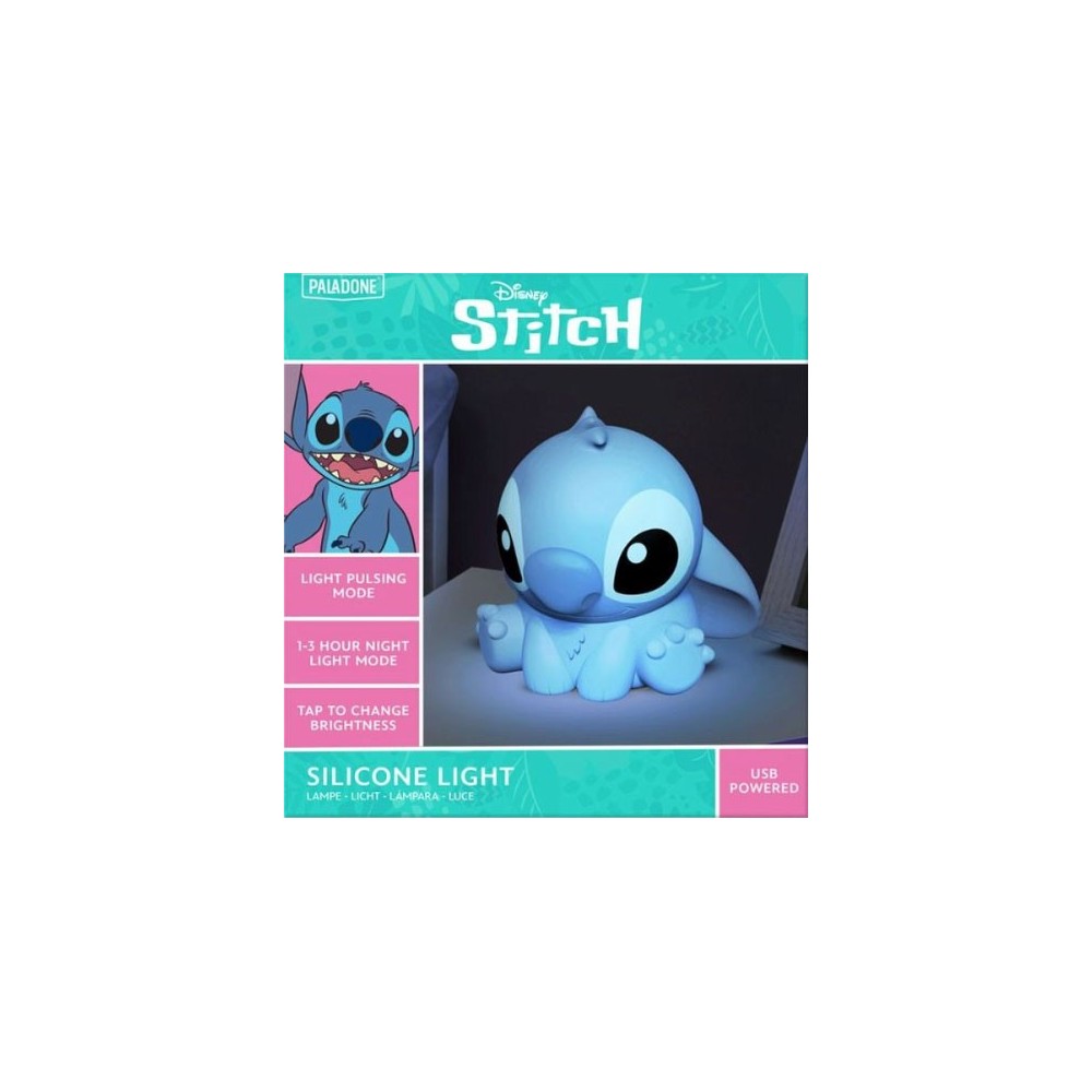 PALADONE PRODUCTS DISNEY STITCH SQUISHYGLO SILICONE LIGHT 15CM