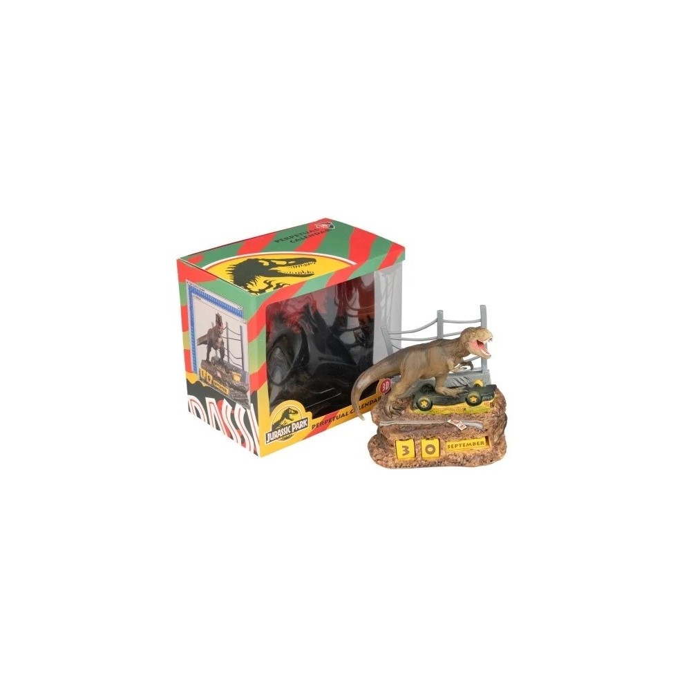 JURASSIC PARK CALENDARIO PERPETUO T-REX FIGURE DIORAMA GRUPO ERIK