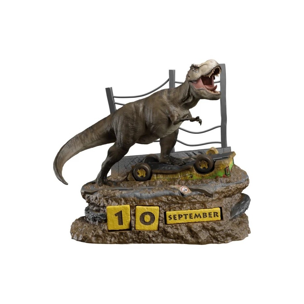 JURASSIC PARK CALENDARIO PERPETUO T-REX FIGURE DIORAMA GRUPO ERIK