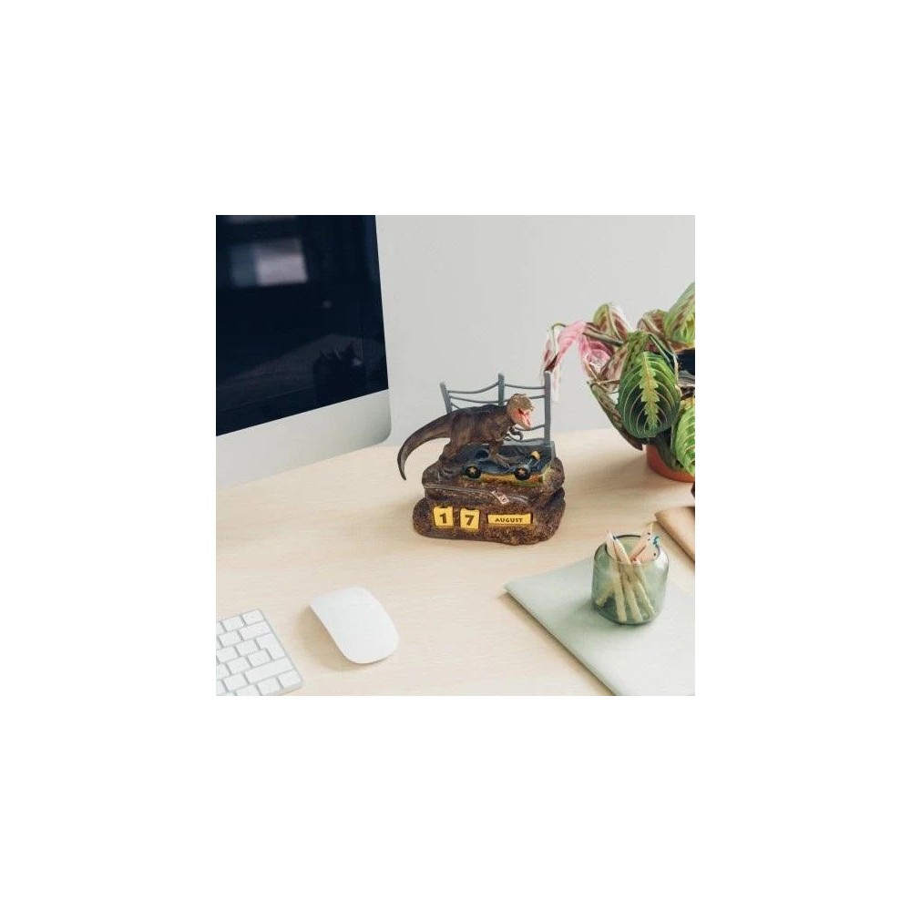 JURASSIC PARK CALENDARIO PERPETUO T-REX FIGURE DIORAMA GRUPO ERIK