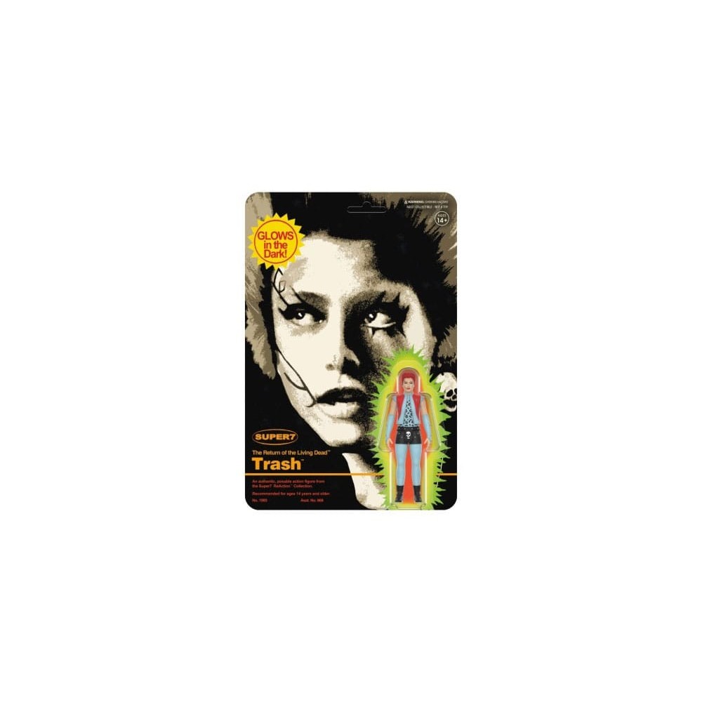 SUPER7 THE RETURN OF THE LIVING DEAD TRASH GLOWING REACTION ACTION FIGURE