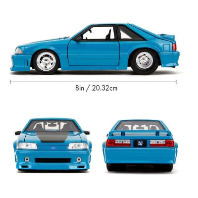 FAST AND FURIOUS DIE CAST METAL 1989 FORD MUSTANG GT 1/24 MODEL JADA TOYS