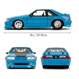 FAST AND FURIOUS DIE CAST METAL 1989 FORD MUSTANG GT 1/24 MODEL JADA TOYS