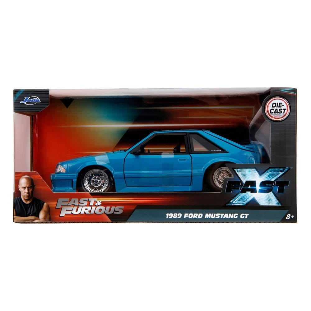 FAST AND FURIOUS DIE CAST METAL 1989 FORD MUSTANG GT 1/24 MODEL JADA TOYS