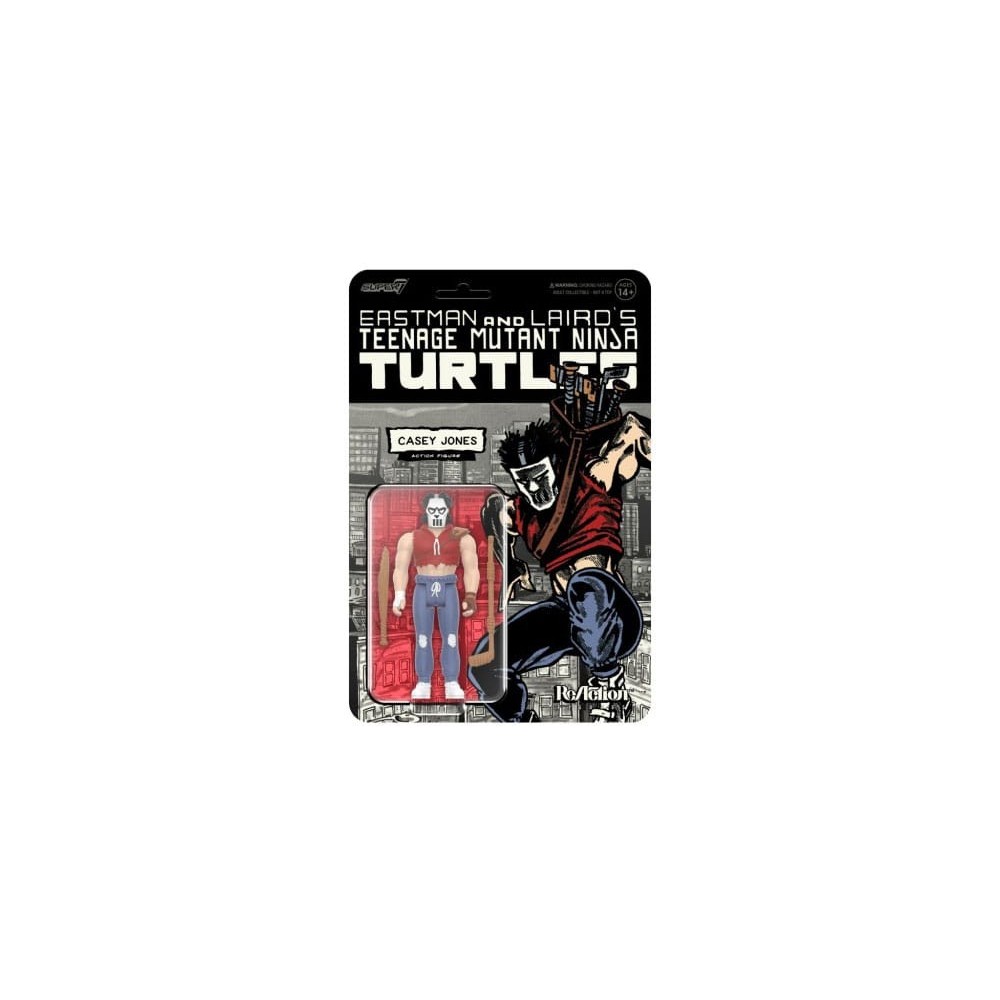 SUPER7 TEENAGE MUTANT NINJA TURTLES CASEY JONES COMICS VER. REACTION ACTION FIGURE