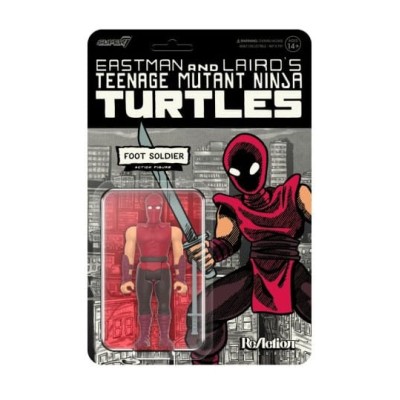 SUPER7 TEENAGE MUTANT NINJA TURTLES FOOT SOLDIER COMICS VER. REACTION ACTION FIGURE