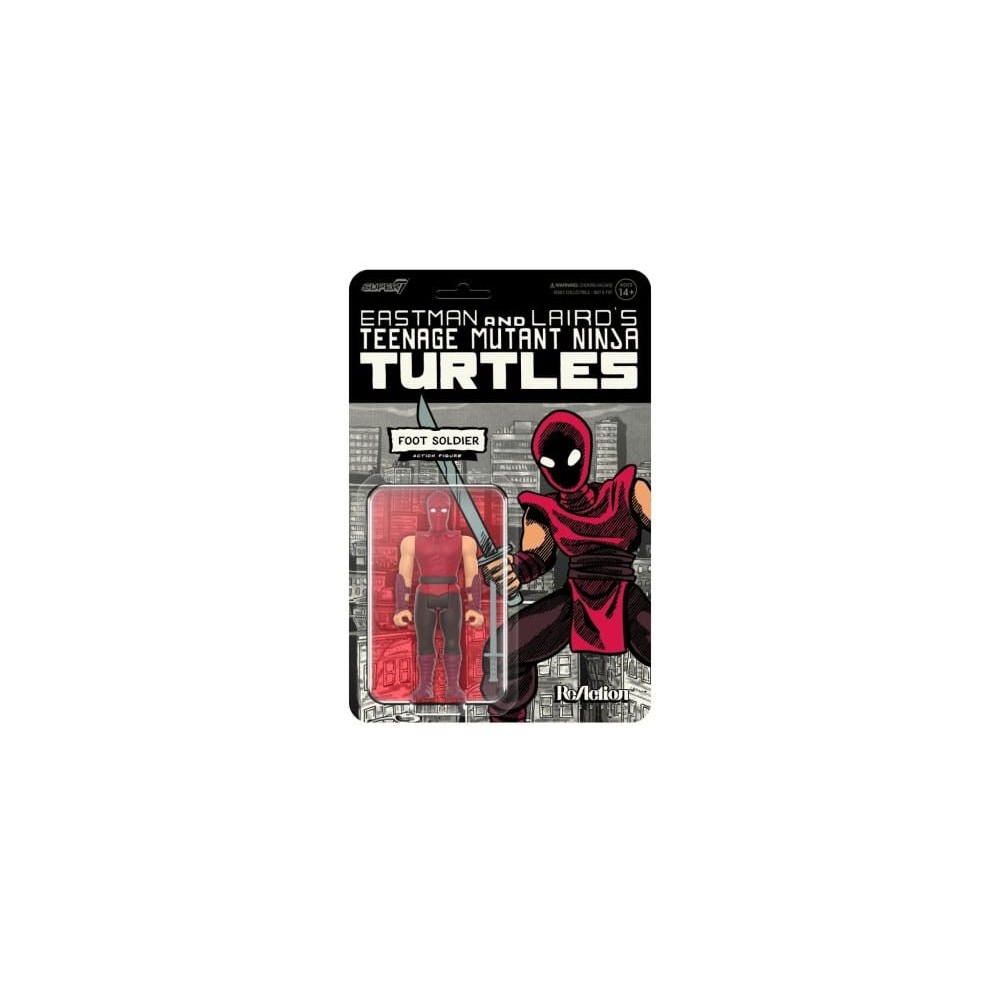 TEENAGE MUTANT NINJA TURTLES FOOT SOLDIER REACTION ACTION FIGURE SUPER7