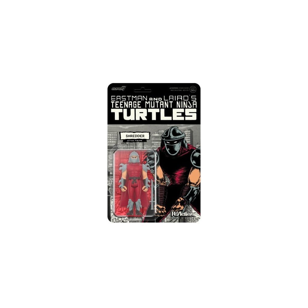 TEENAGE MUTANT NINJA TURTLES SHREDDER REACTION ACTION FIGURE SUPER7