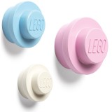LEGO WALL HANGER SET APPENDIABITI ROSA AZZURRO BIANCO ROOM COPENHAGEN