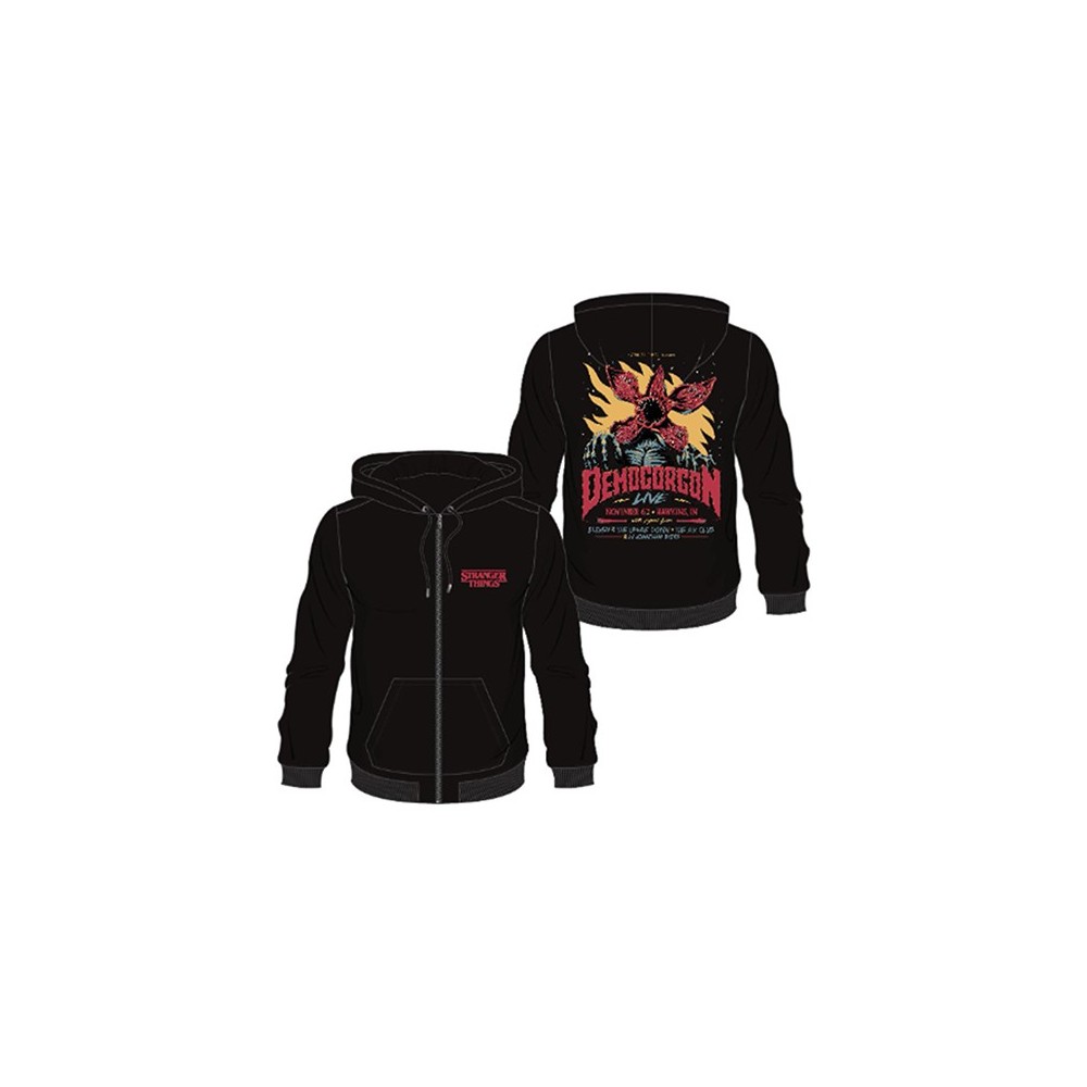 DIFUZED ZIP HOODIE STRANGER THINGS DEMOGORGON L SIZE