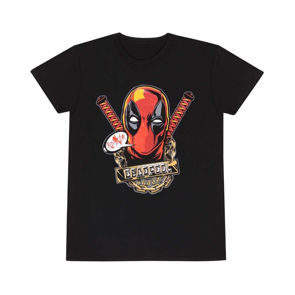 HEROES INC T-SHIRT MARVEL DEADPOOL GANGSTA L SIZE