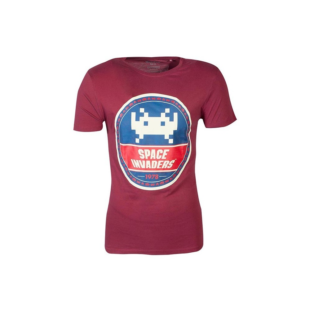 T-SHIRT SPACE INVADERS ROUND INVADER TAGLIA L DIFUZED