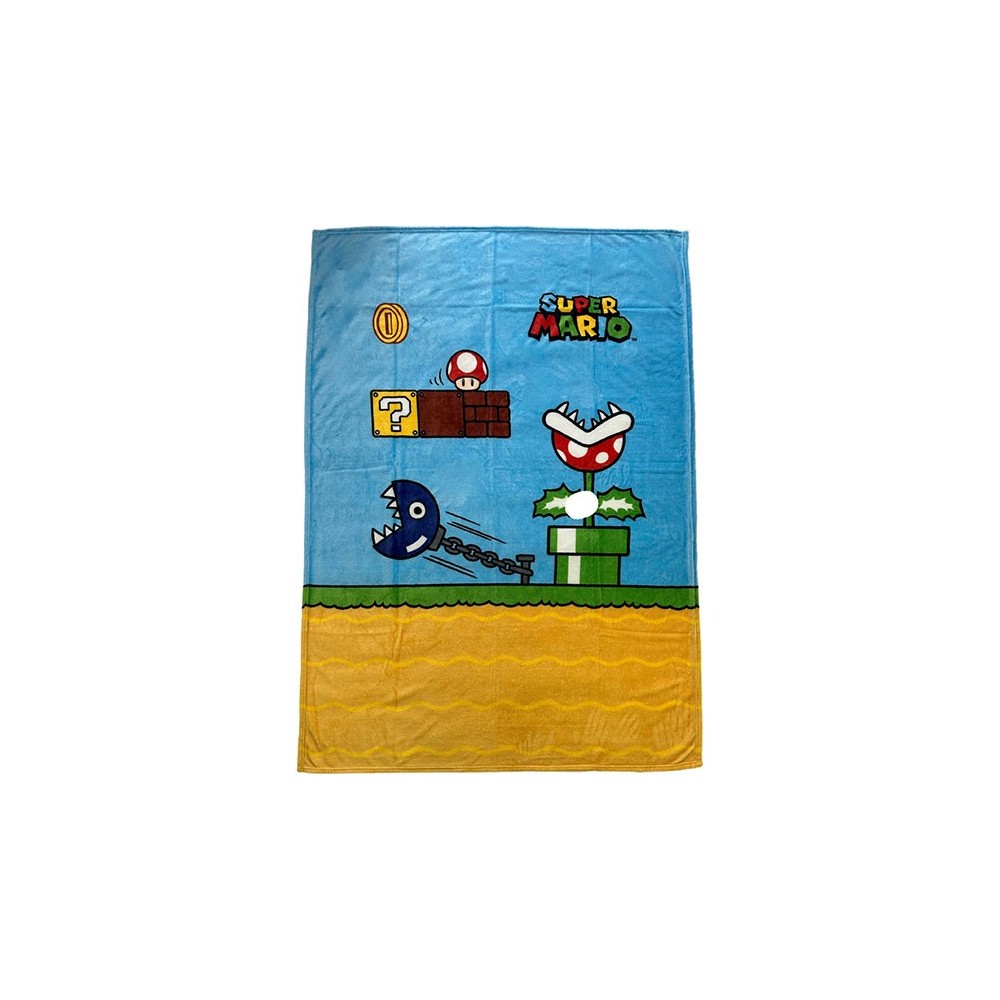 SUPER MARIO LEVEL COPERTA IN PILE 130X180CM LYO