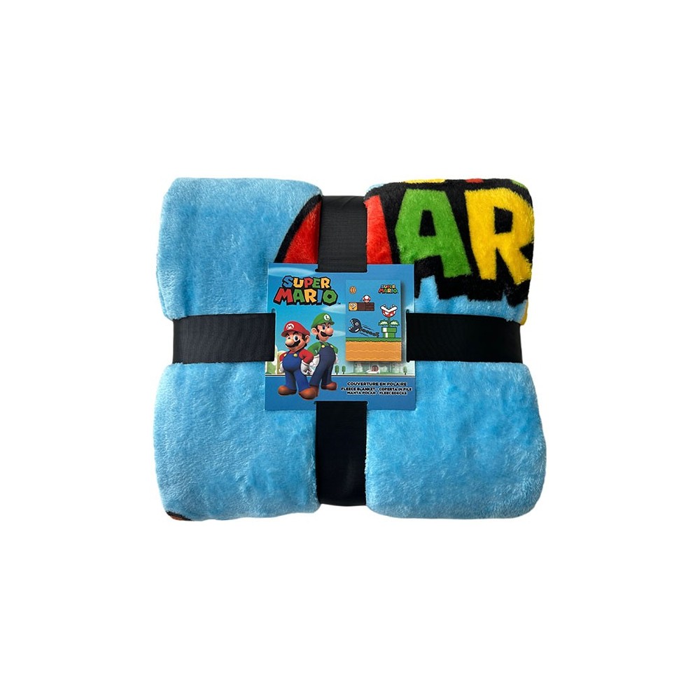 SUPER MARIO LEVEL COPERTA IN PILE 130X180CM LYO