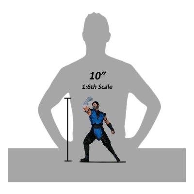 MC FARLANE MORTAL KOMBAT 1 SUB-ZERO POSED STATUE 25CM FIGURE