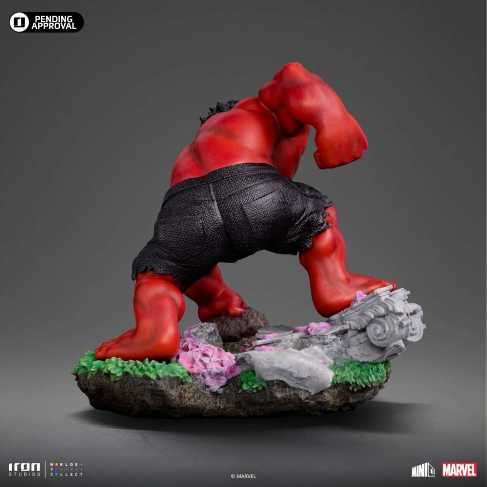IRON STUDIOS CAPTAIN AMERICA 4 RED HULK MINICO FIGURE STATUE