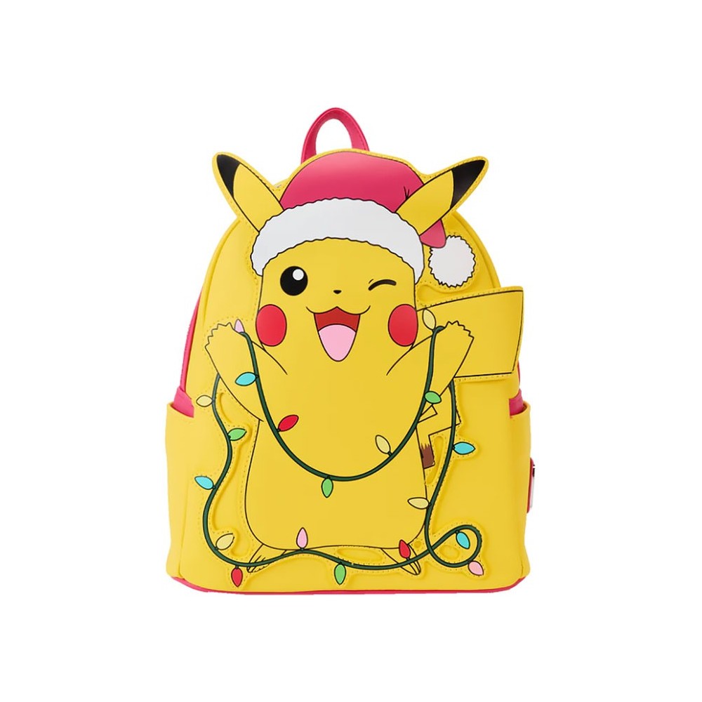 POKEMON HOLIDAY PIKACHU LOUNGEFLY MINI ZAINO GLOW IN THE DARK LOUNGEFLY