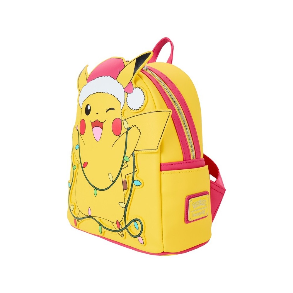 POKEMON HOLIDAY PIKACHU LOUNGEFLY MINI ZAINO GLOW IN THE DARK LOUNGEFLY