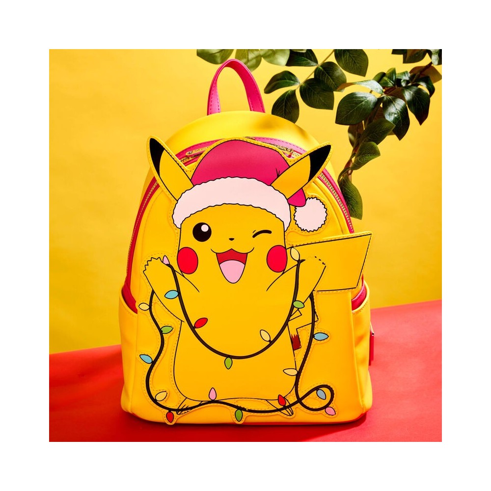 POKEMON HOLIDAY PIKACHU LOUNGEFLY MINI ZAINO GLOW IN THE DARK LOUNGEFLY