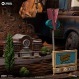 IRON STUDIOS CARS LIGHTNING MCQUEEN AND TOW MATER BDS ART SCALE DLX 1/10 STATUE