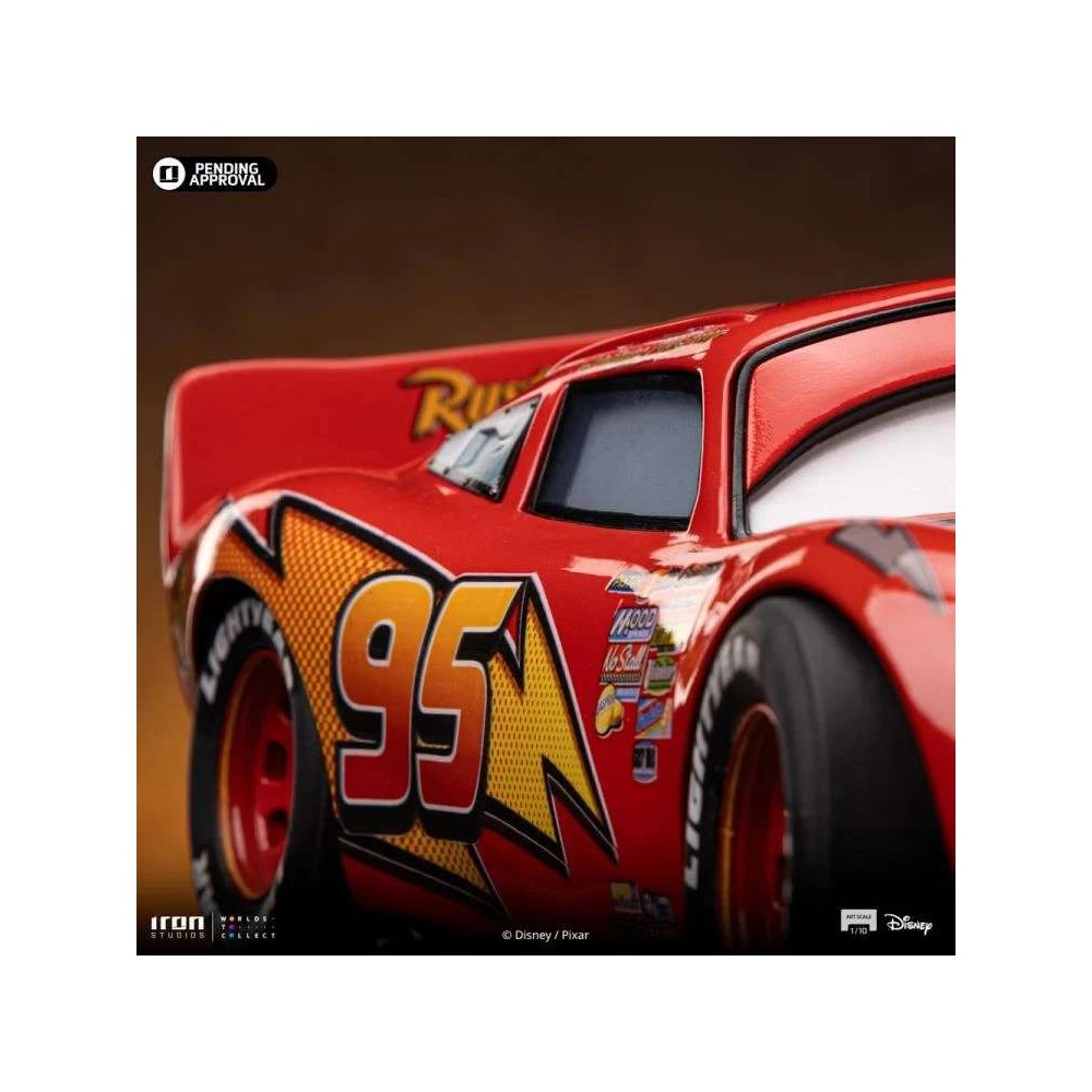 IRON STUDIOS CARS LIGHTNING MCQUEEN BDS ART SCALE 1/10 STATUE