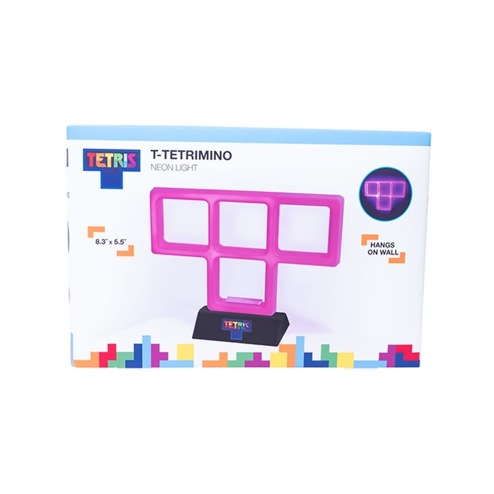 FIZZ CREATIONS TETRIS T-TETRIMINO NEON LIGHT