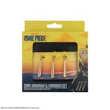 ONE PIECE ZORO BANDANA E ORECCHINI REPLICA CINEREPLICAS