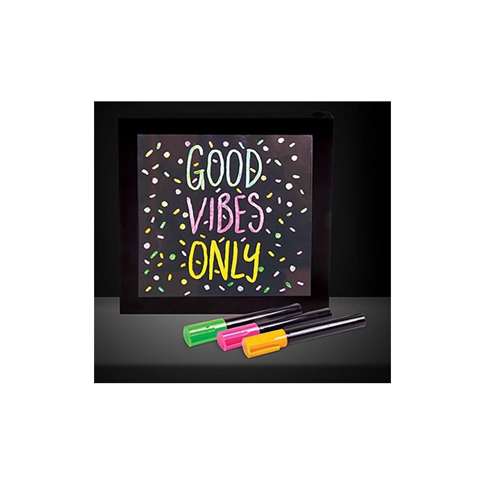 NEON EFFECT MESSAGE FRAME LAVAGNA FIZZ CREATIONS