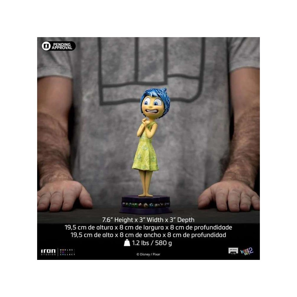 INSIDE OUT 2 JOY ART SCALE 1/10 STATUA FIGURE IRON STUDIOS