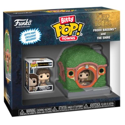 FUNKO BITTY POP! TOWNS THE LORD OF THE RINGS FRODO AND THE SHIRE VINYL MINI FIGURE DIORAMA FUNKO