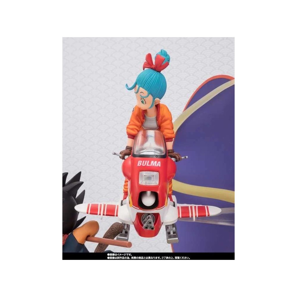 BANDAI DRAGON BALL SON GOKU & BULMA FIGUARTS ZERO STATUE